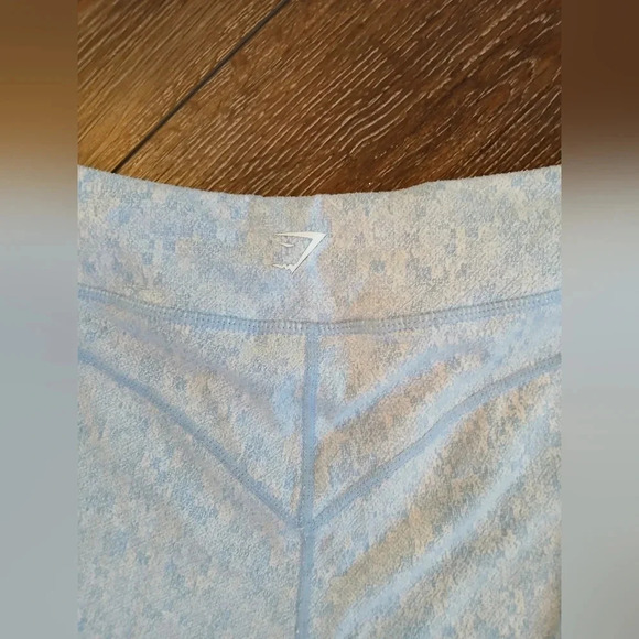 Gymshark Dry fleur texture women's size M Malibu blue athleisure athletic pants - Picture 4 of 8